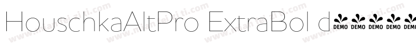 HouschkaAltPro ExtraBol d字体转换